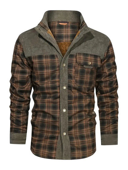 Finn | Men's Plaid Warm Fleece Lined Jacket