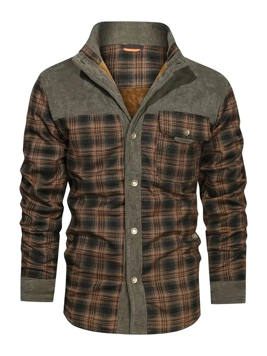 Finn | Men's Plaid Warm Fleece Lined Jacket