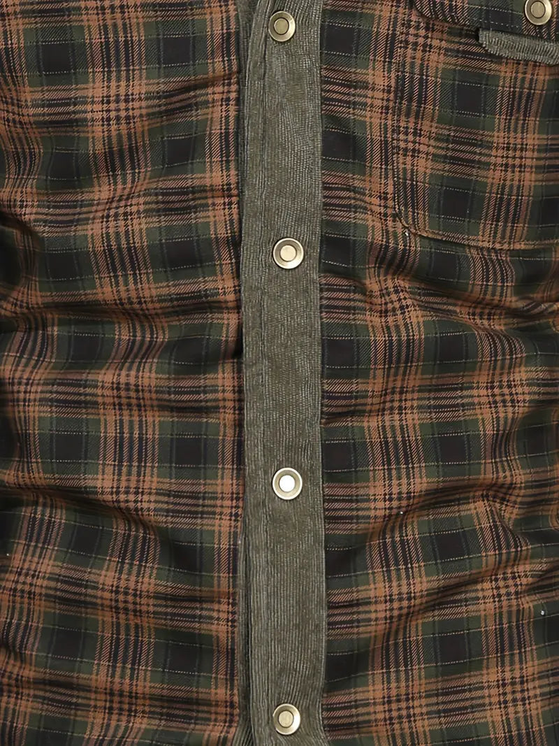 Finn | Men's Plaid Warm Fleece Lined Jacket