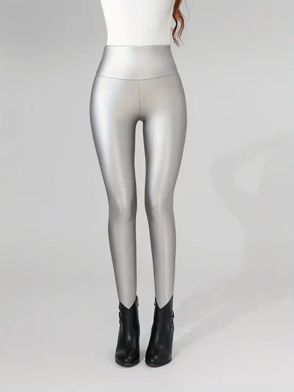 Rica | Chic High-Waisted Faux Leather Leggings