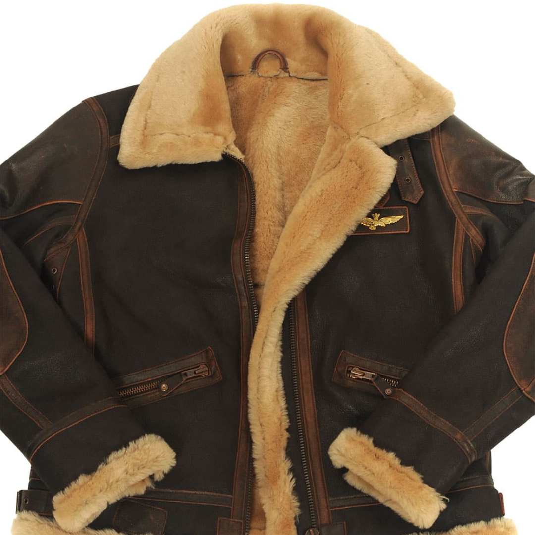 Morgan | Men's Warm Vintage Aviator Jacket