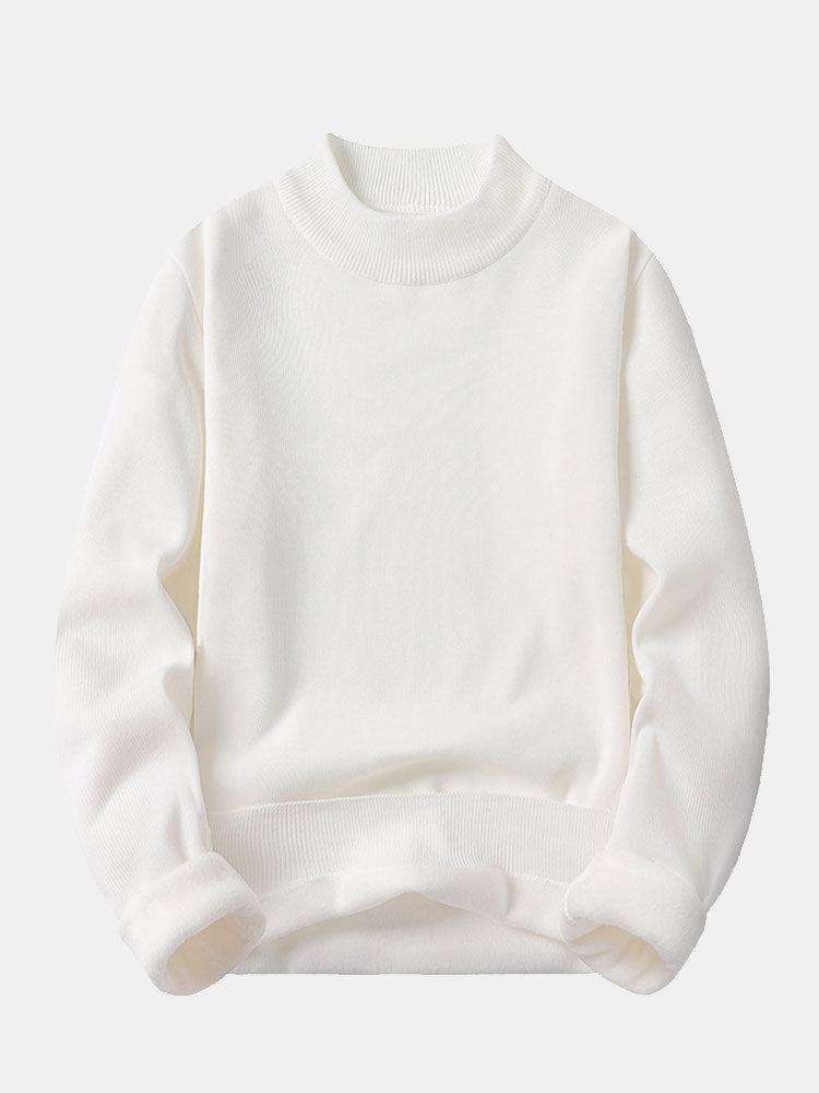 Edward |  Lined Mock Neck Jumper