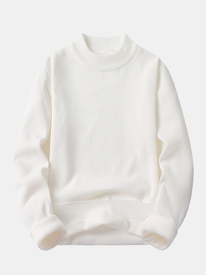 Edward |  Lined Mock Neck Jumper