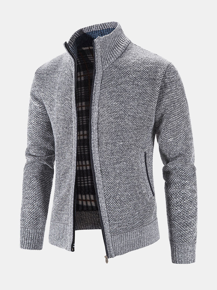 Oscar | Knitted Zip Up Jumper