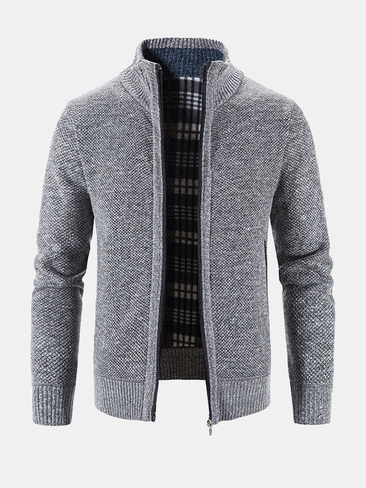 Oscar | Knitted Zip Up Jumper