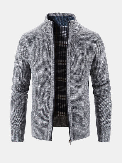 Oscar | Knitted Zip Up Jumper