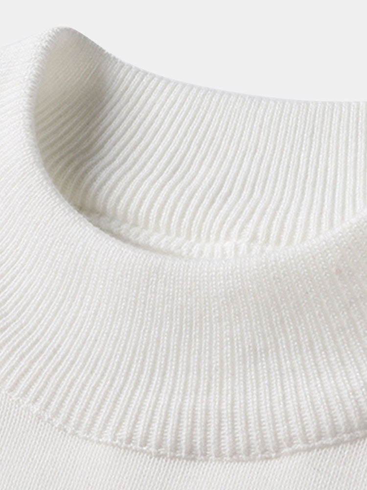 Edward |  Lined Mock Neck Jumper