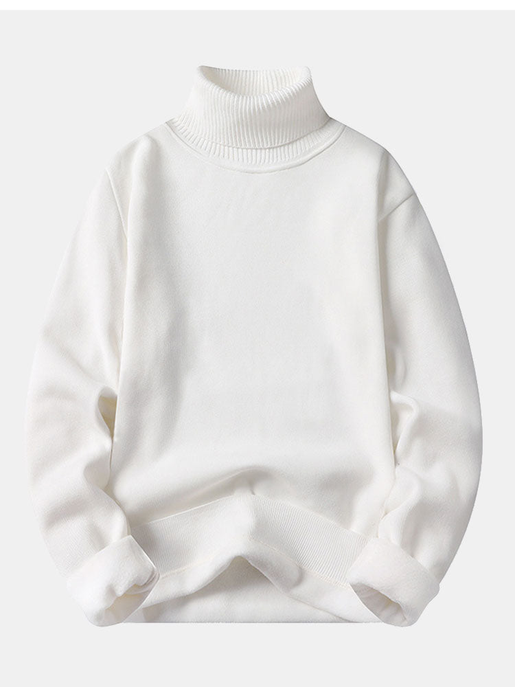 James | Faux Fur Lined Turtleneck Jumper