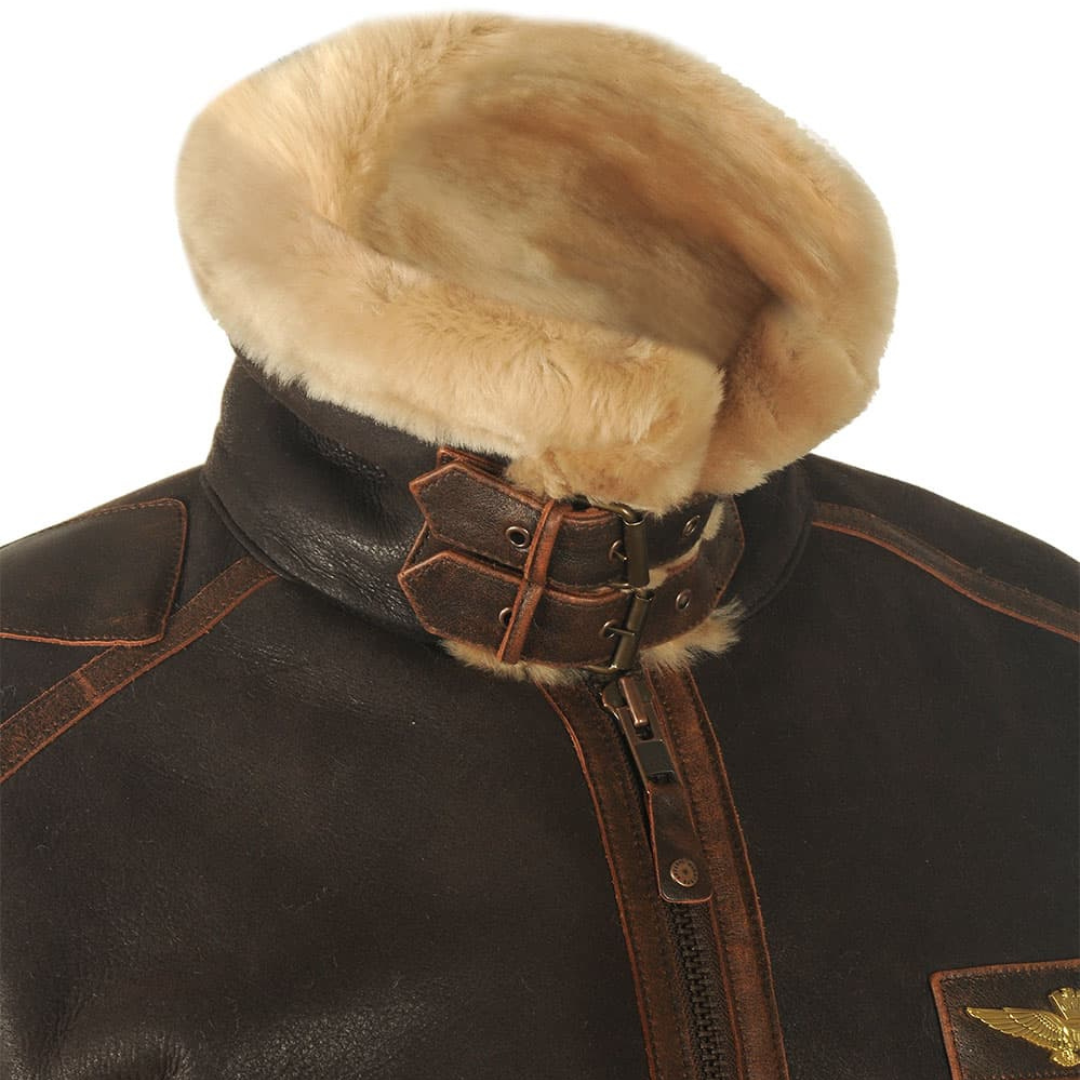 Morgan | Men's Warm Vintage Aviator Jacket