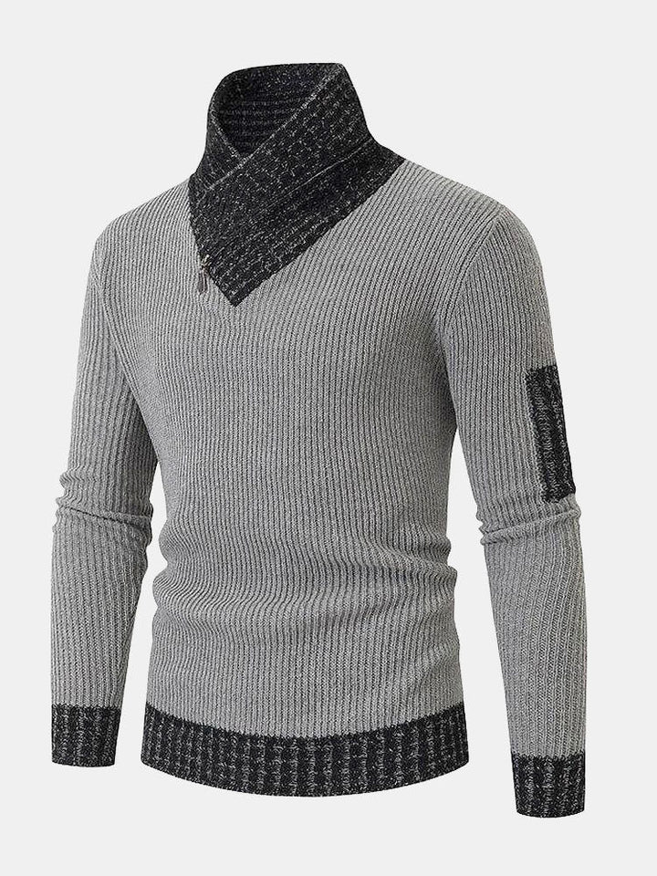 Malcolm | Contrast Turtleneck Jumper