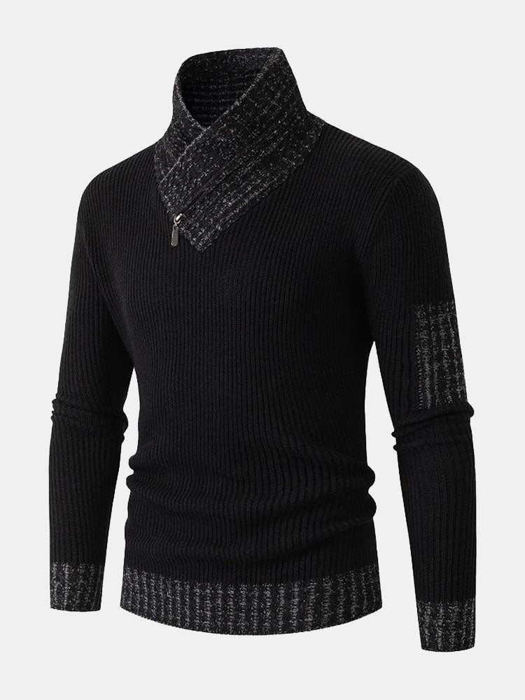 Malcolm | Contrast Turtleneck Jumper