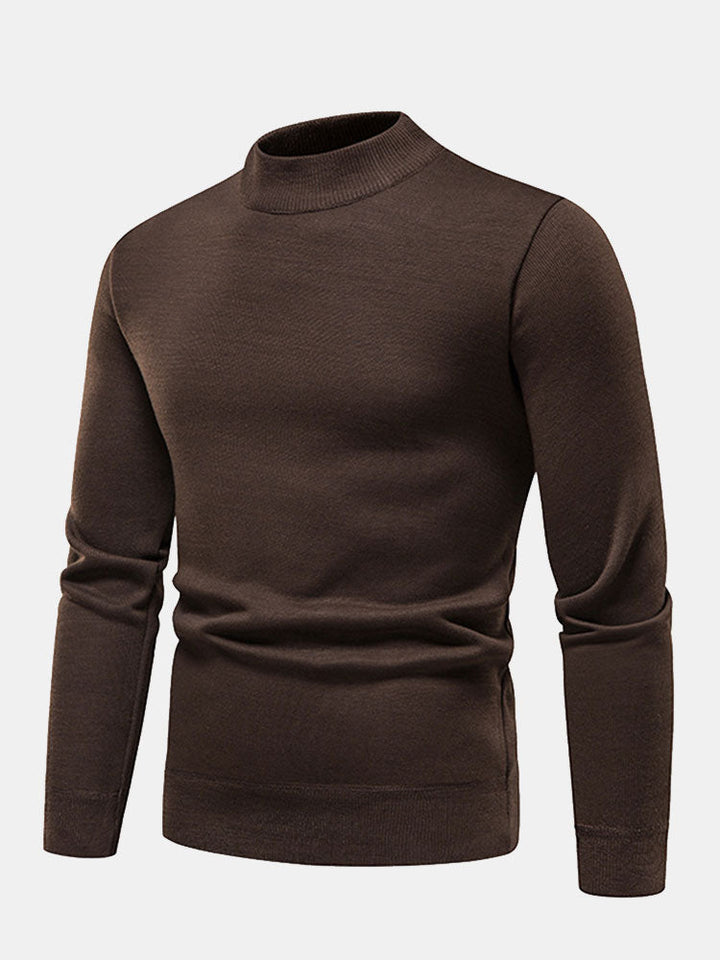 Edward |  Lined Mock Neck Jumper