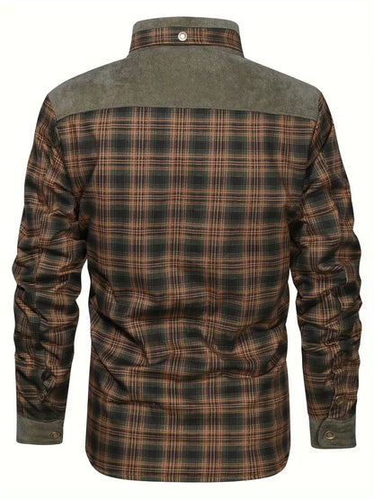 Finn | Men's Plaid Warm Fleece Lined Jacket