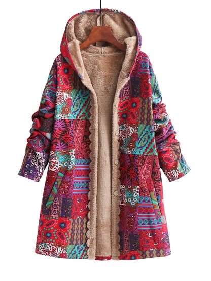 Antonia | Colourful Hooded Coat