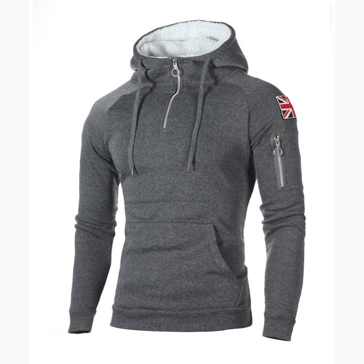 Stessil | Men's Fleece-Lined Pullover Hoodie