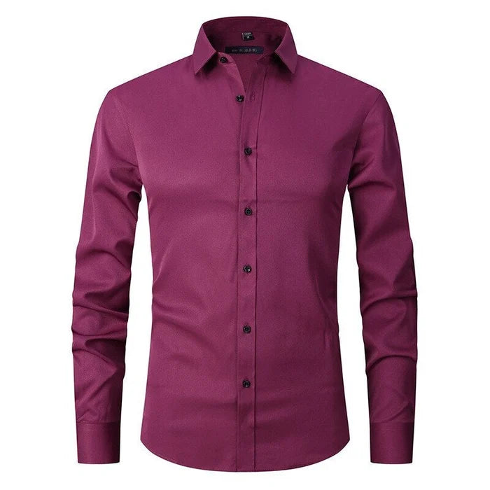 Clyde | Men's Slim Fit Dress Shirt Long Sleeve