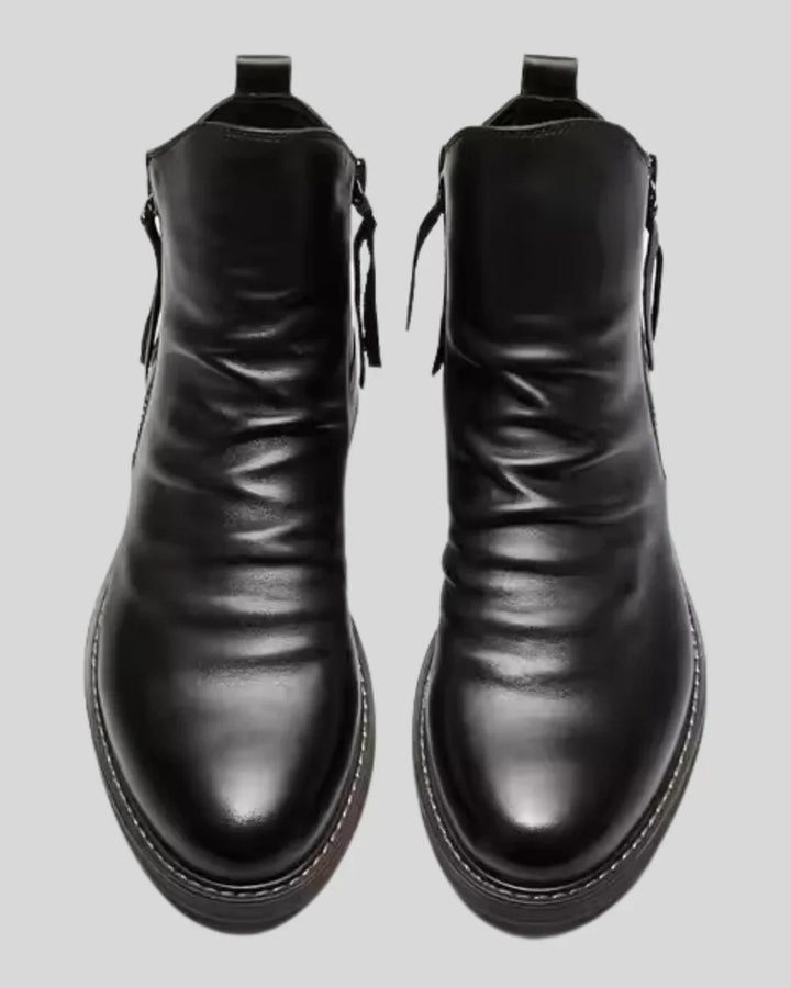 Anderson | Men's Modern Elegance Sleek Zipper Leather Boots