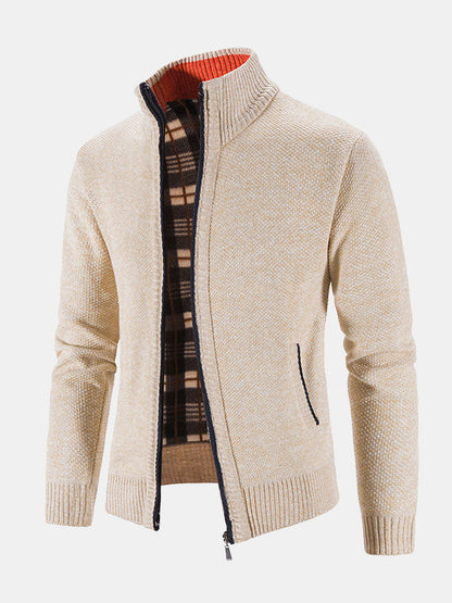 Oscar | Knitted Zip Up Jumper