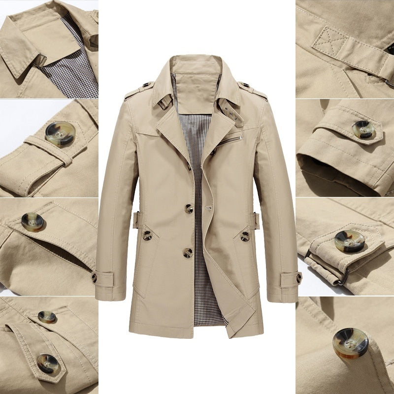 Maurice | Men's Classic Double-Breasted Trench Coat