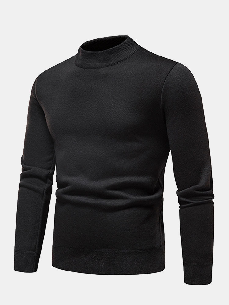 Edward |  Lined Mock Neck Jumper