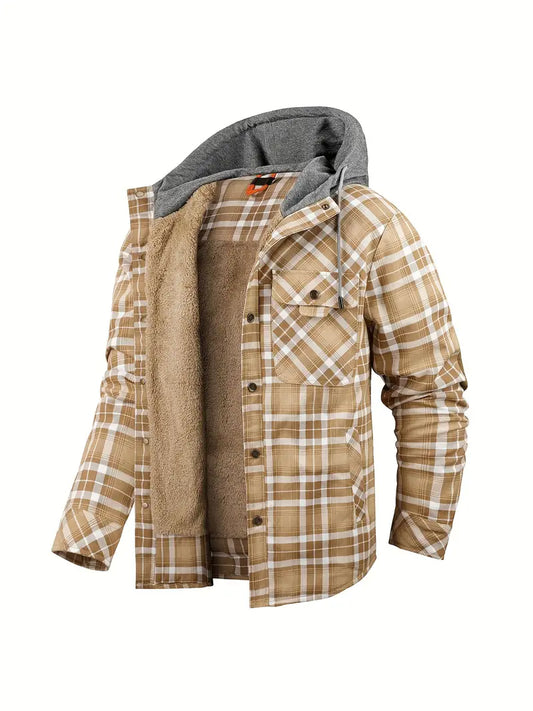 Smith | Men's Button Down Hooded Warm Jacket