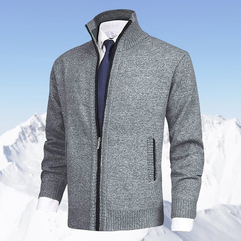 Drew | Men's Classic Zippered Stand Collar Cardigan