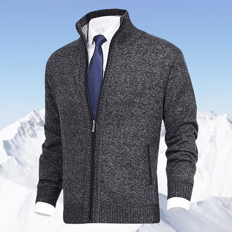 Drew | Men's Classic Zippered Stand Collar Cardigan