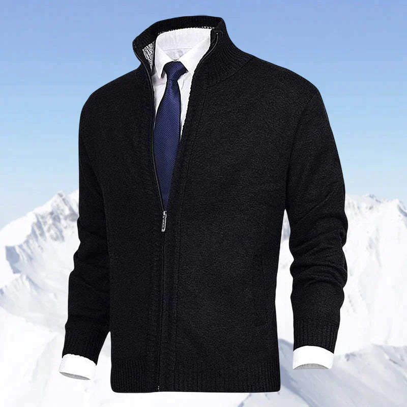 Drew | Men's Classic Zippered Stand Collar Cardigan