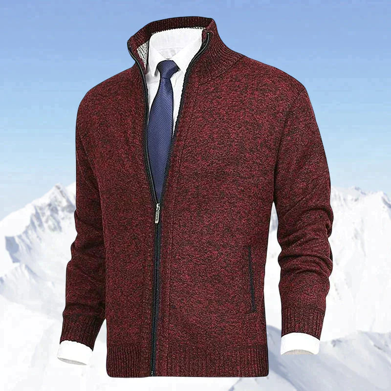 Drew | Men's Classic Zippered Stand Collar Cardigan