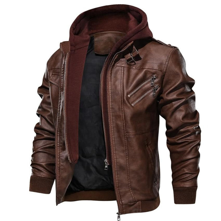 Clinton | Men's Stylish Hooded Moto Jacket