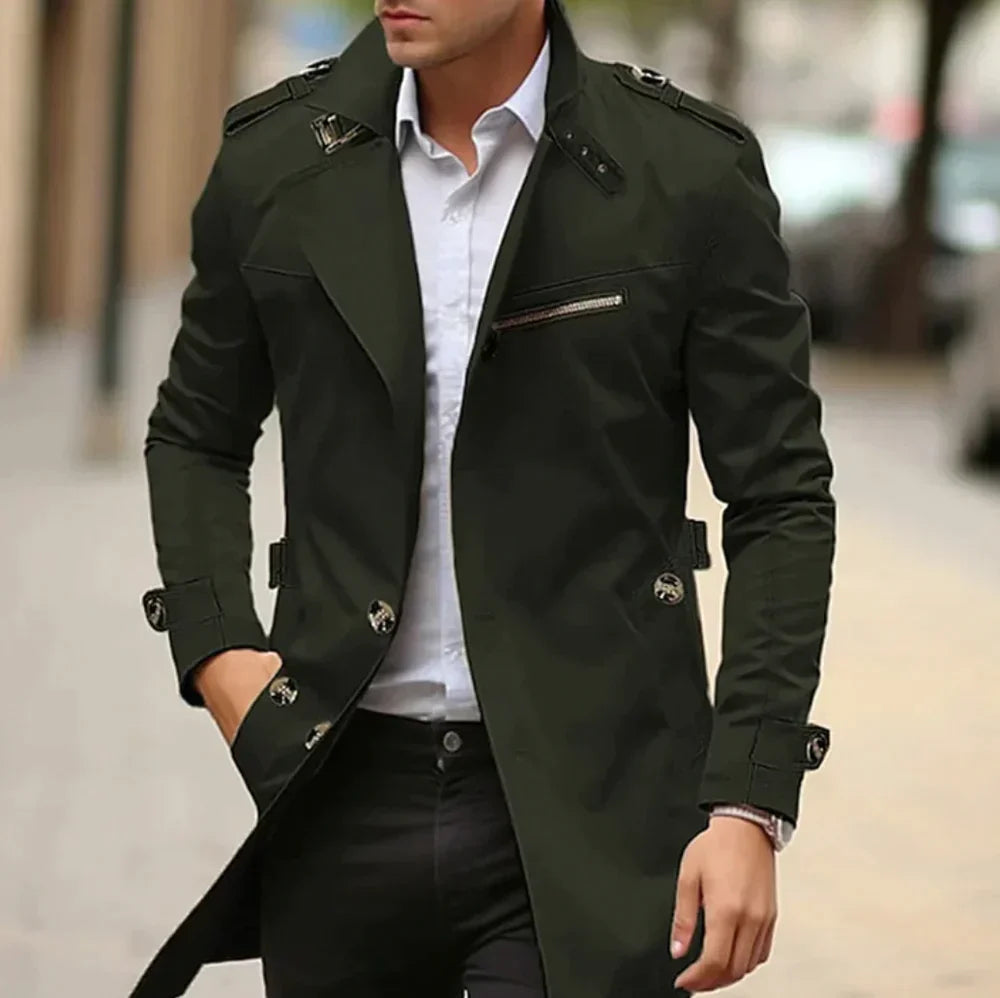 Jonathan | Men's Classic Elegant Long Trench Coat