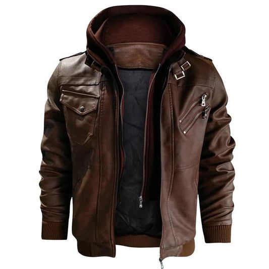 Clinton | Men's Stylish Hooded Moto Jacket