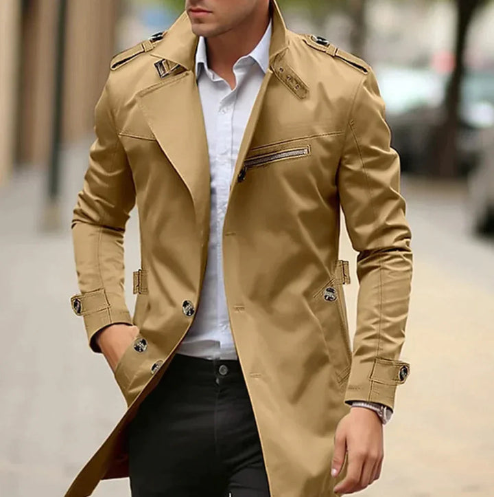 Jonathan | Men's Classic Elegant Long Trench Coat