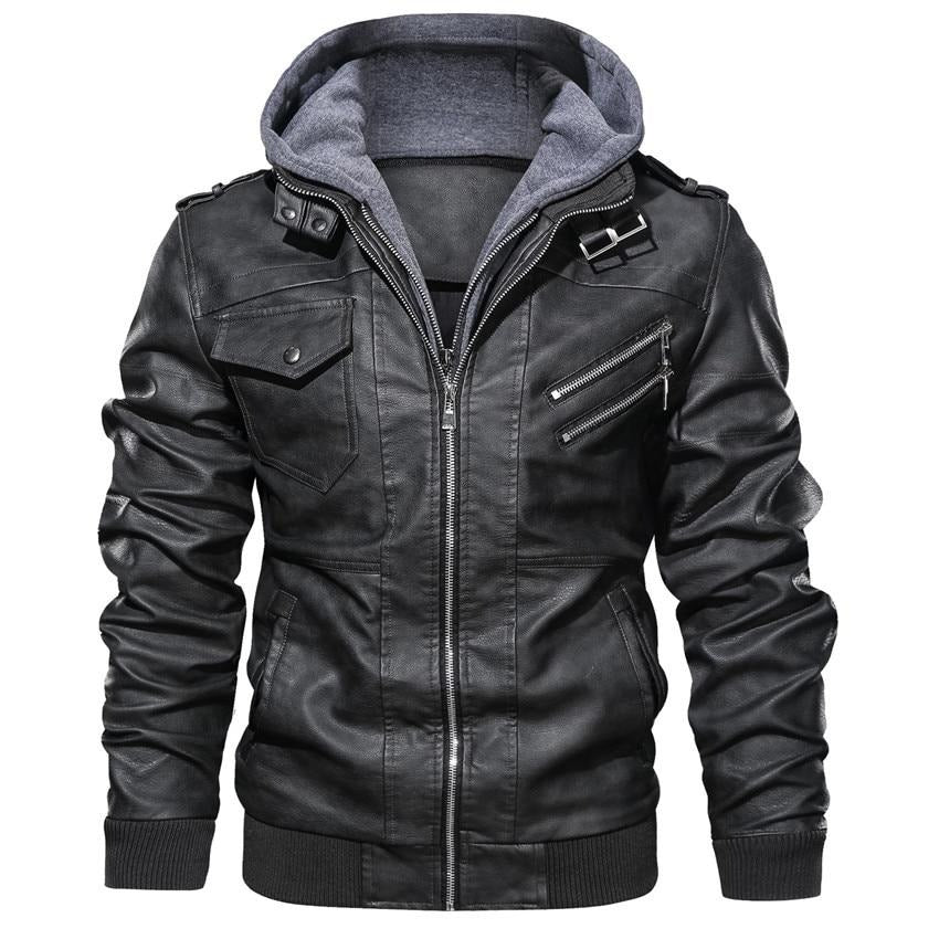 Clinton | Men's Stylish Hooded Moto Jacket