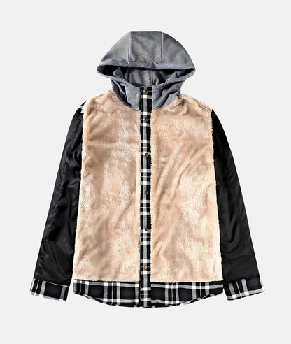 Elmo | Men's Warm Stylish Plaid Hooded Jacket