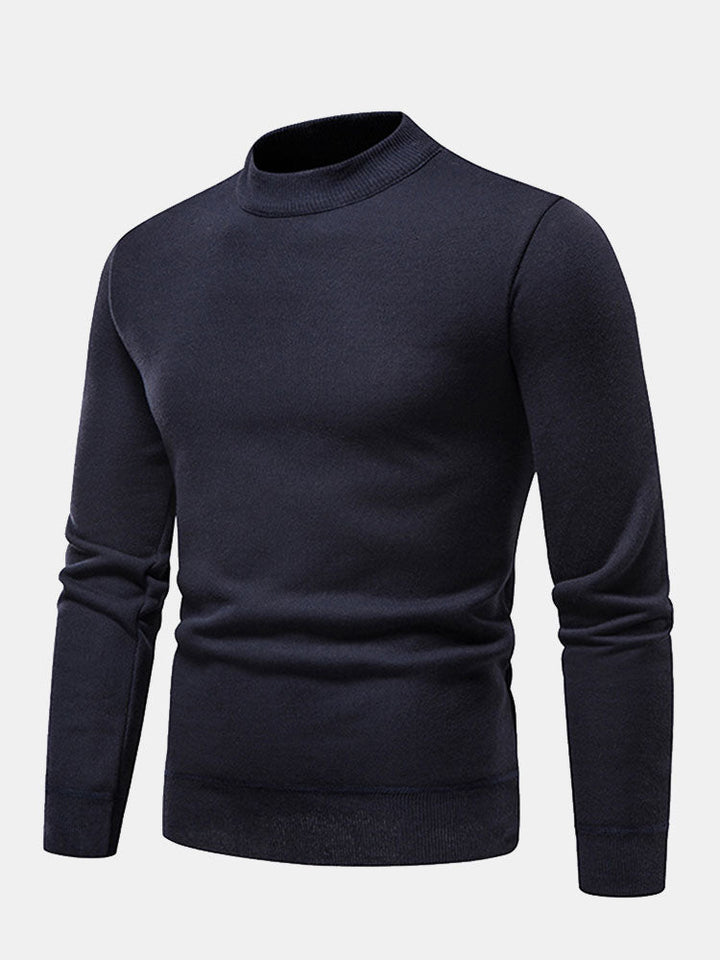 Edward |  Lined Mock Neck Jumper