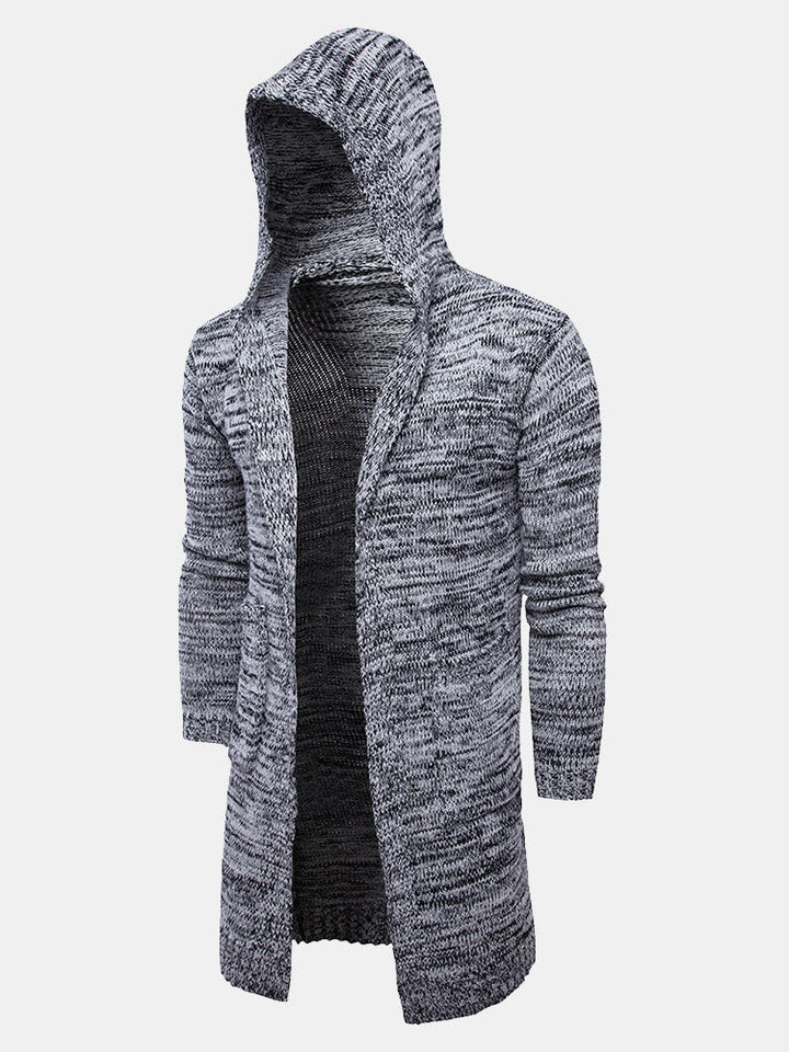 Cambridge | Long Line Hooded Knitted Cardigan