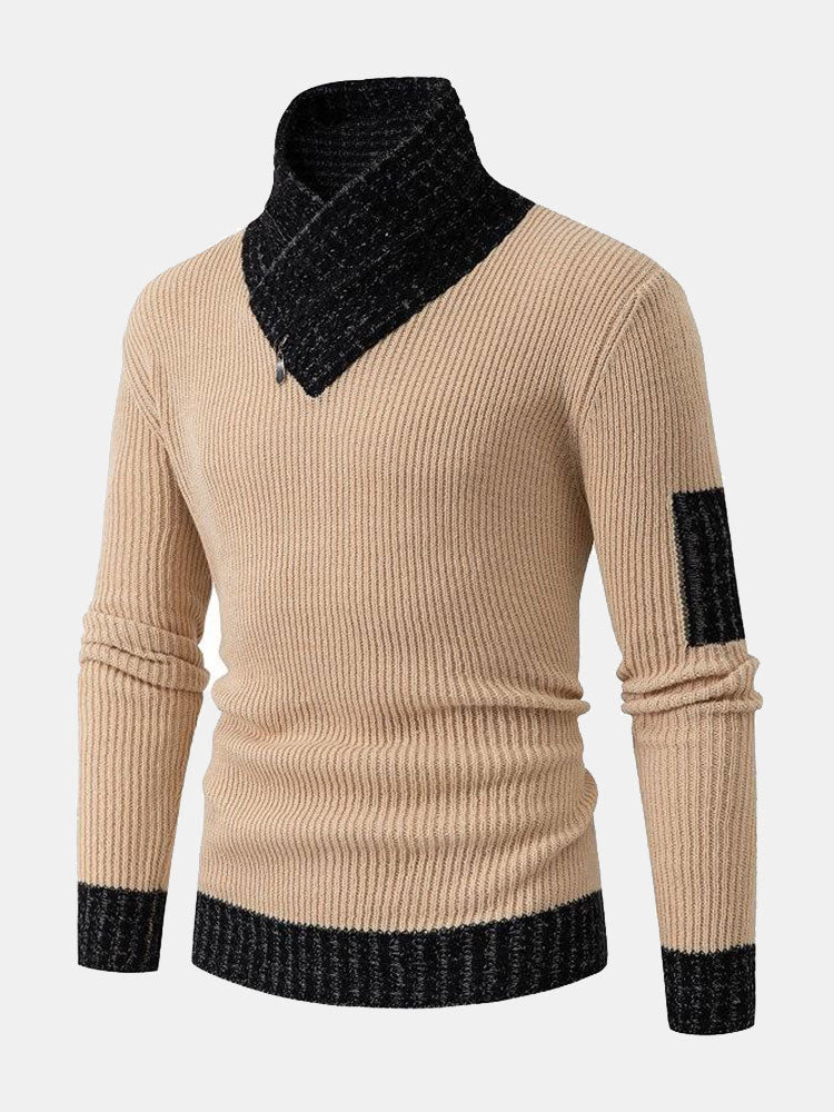 Malcolm | Contrast Turtleneck Jumper