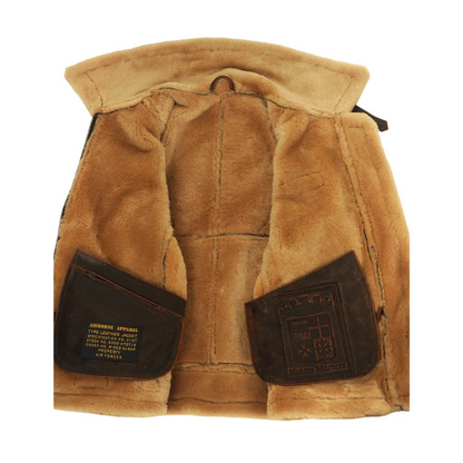 Morgan | Men's Warm Vintage Aviator Jacket