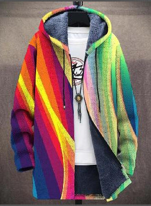 Evoret | Rainbow Striped Hoodie