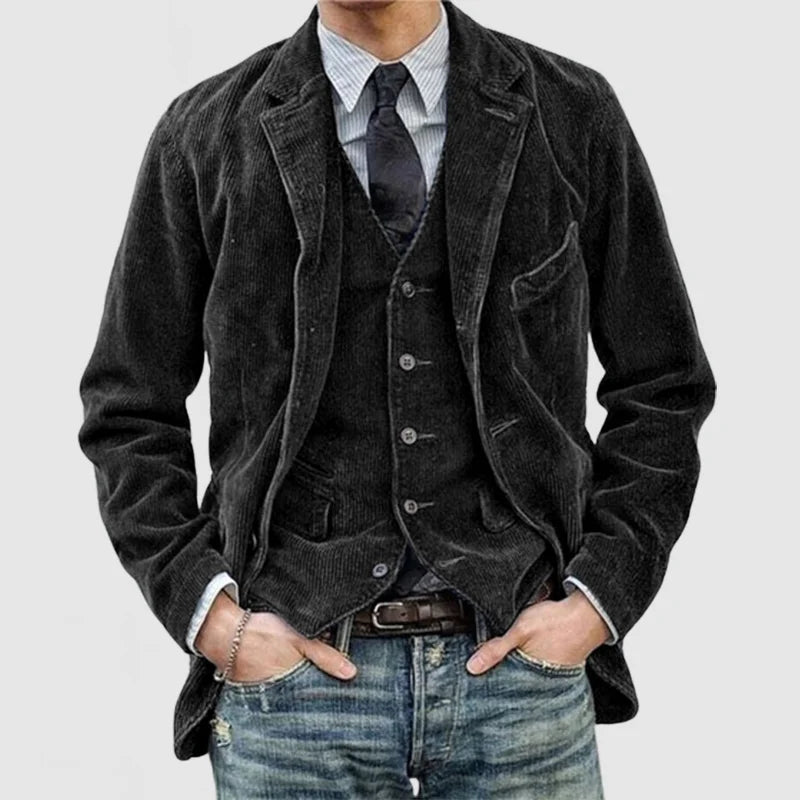 Mark | Men's Classic Corduroy Slim Fit Suit Jacket Vintage Blazer