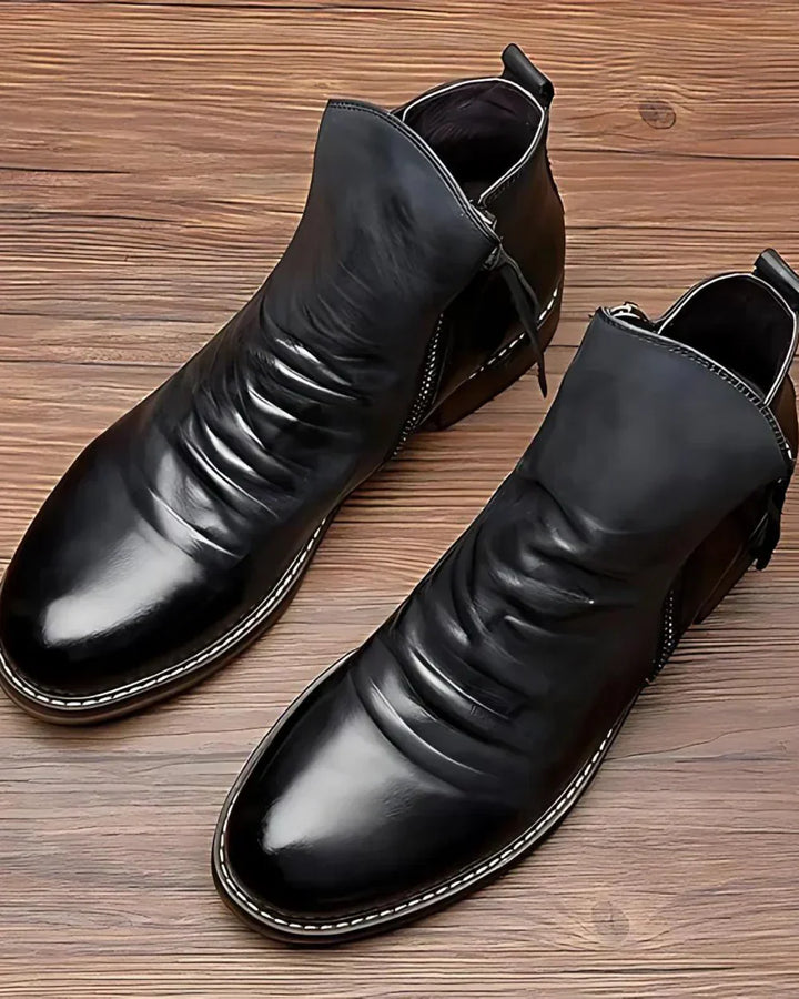 Anderson | Men's Modern Elegance Sleek Zipper Leather Boots