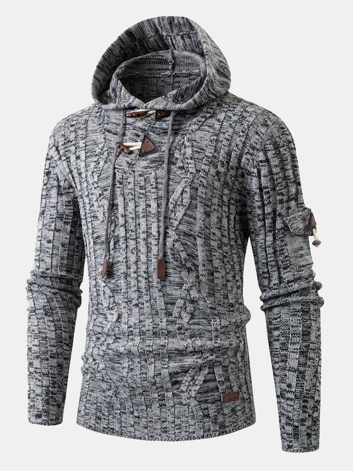 Benedict | Horn Button Hooded Jumper