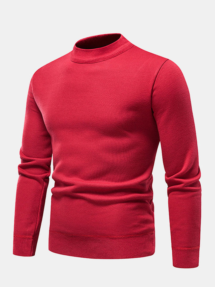 Edward |  Lined Mock Neck Jumper