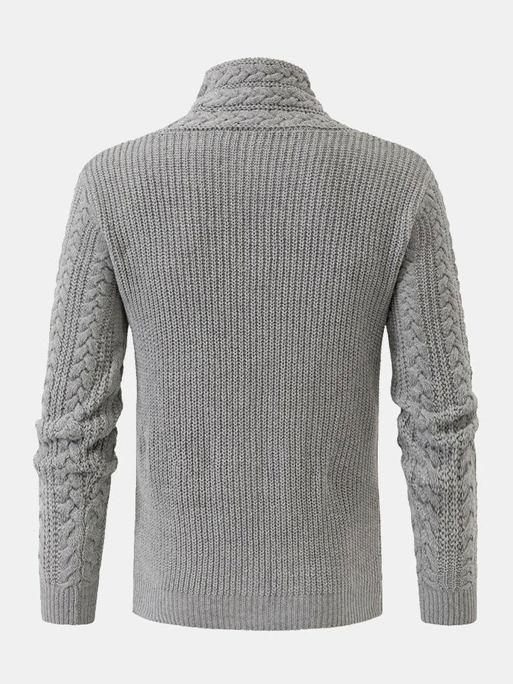 Oxford | Leather Buckle Turtleneck Jumper