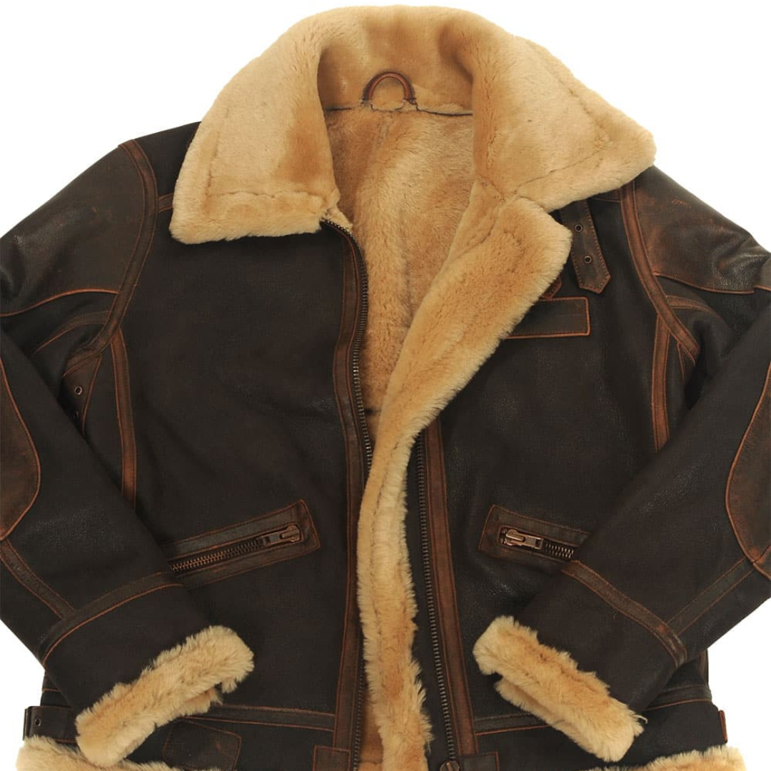 Zachary | Men's Shearling Winter Aviator Jacket