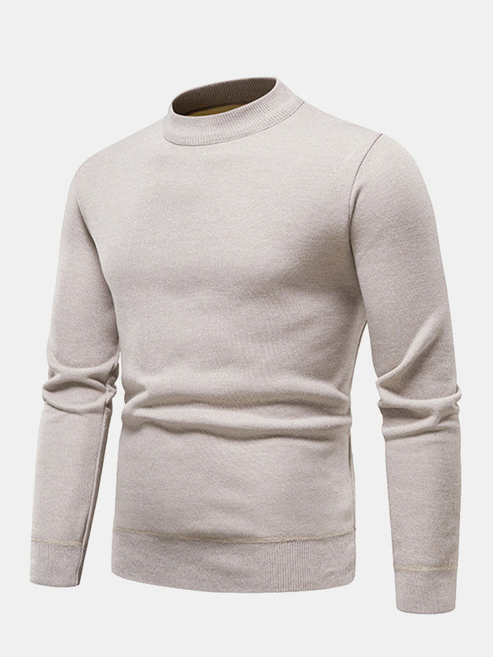 Edward |  Lined Mock Neck Jumper