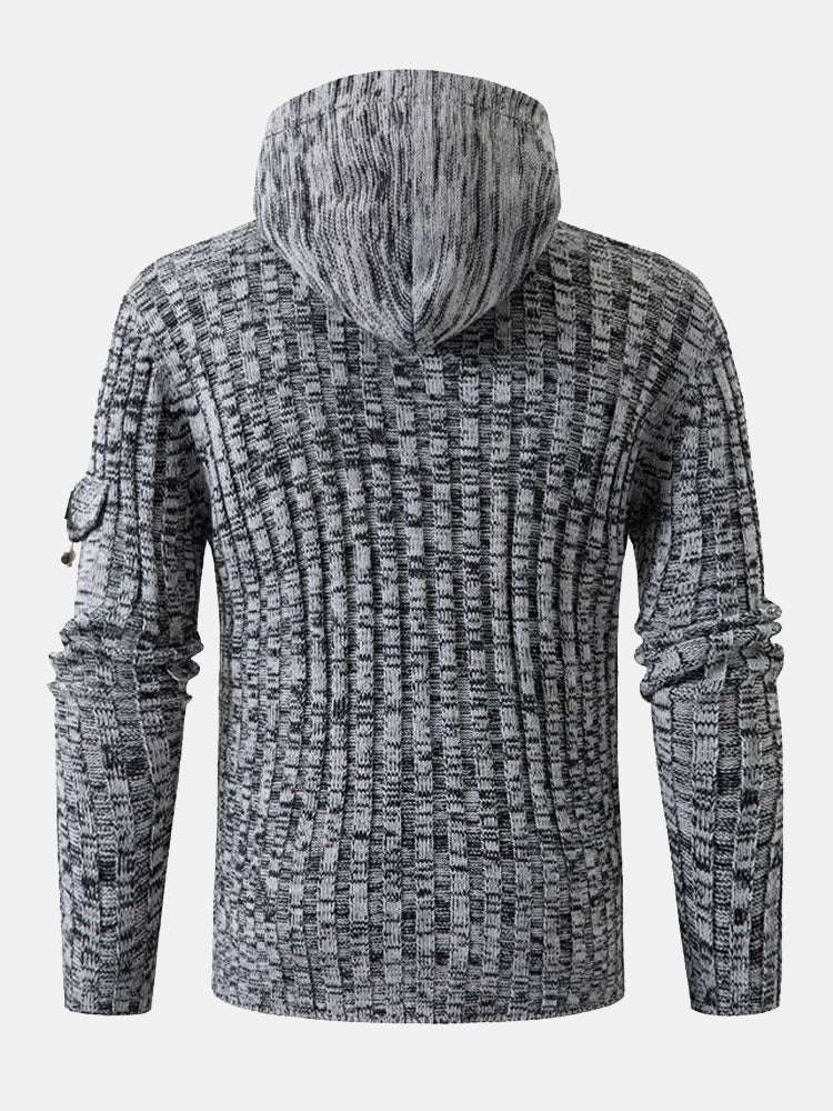 Benedict | Horn Button Hooded Jumper