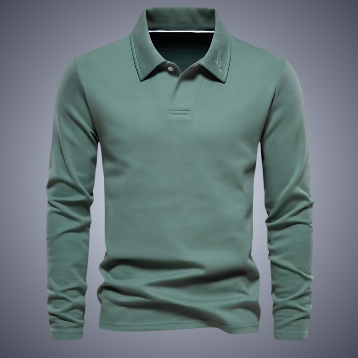 Rafael | Premium Long-Sleeve Polo Shirt