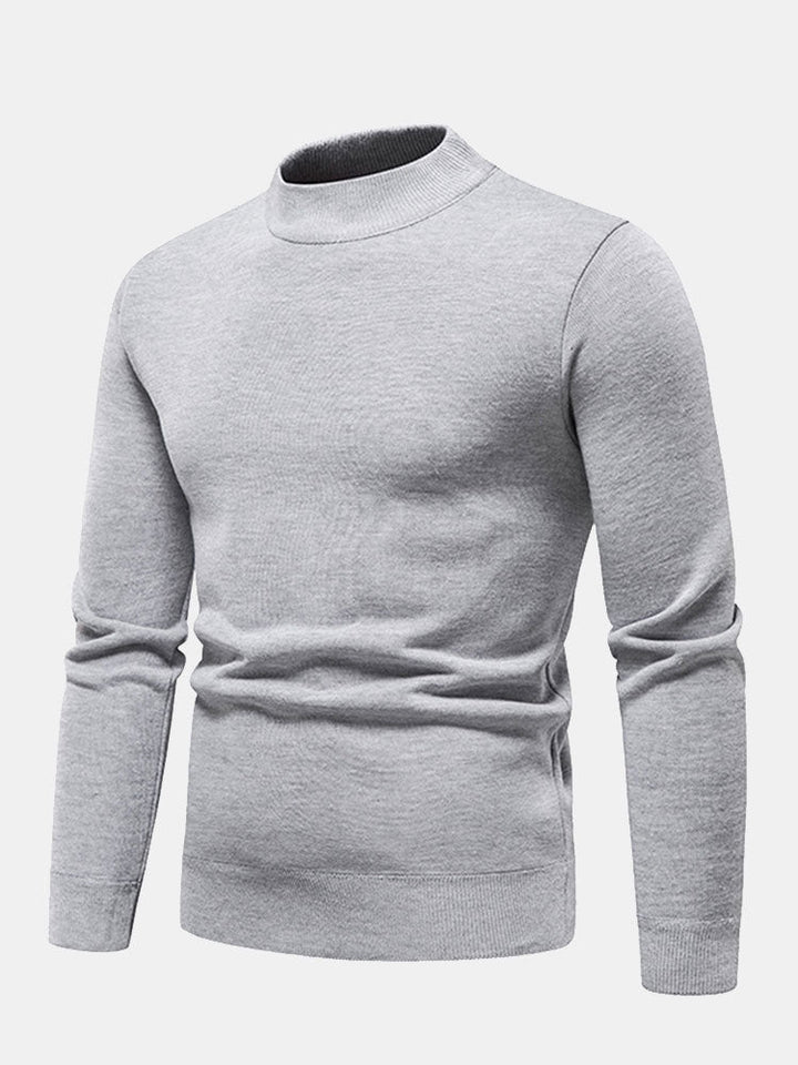 Edward |  Lined Mock Neck Jumper